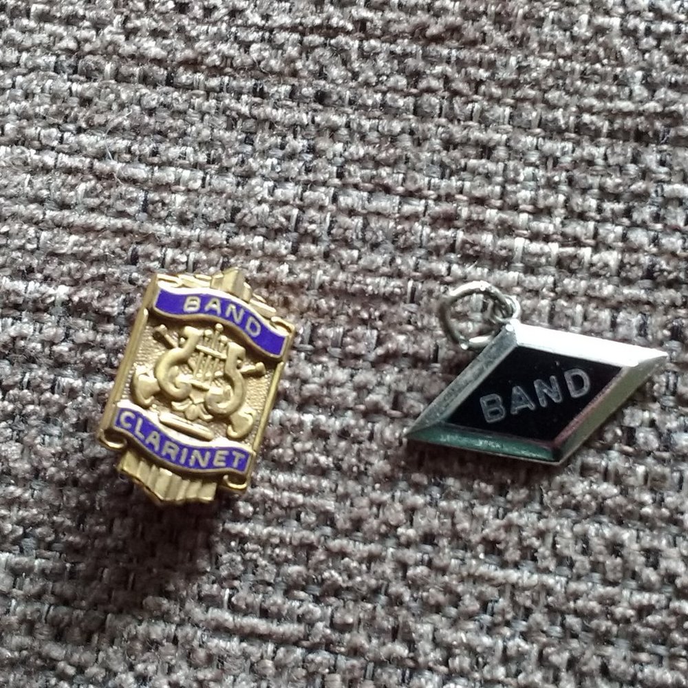 Band Charm and Clarinet Band Pin